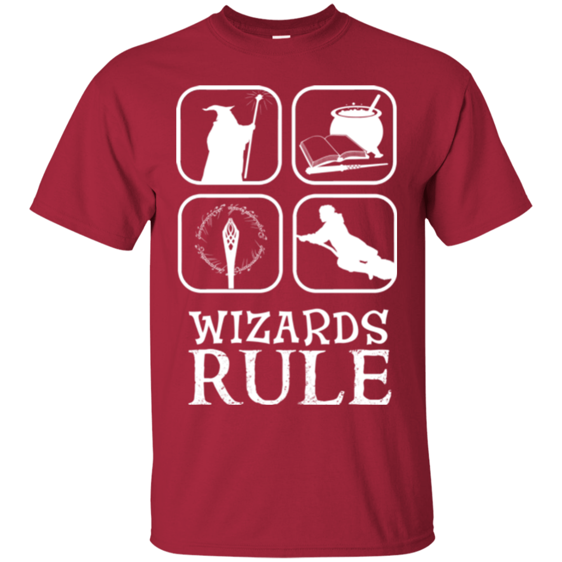 T-Shirts Cardinal / Small Wizards Rule T-Shirt