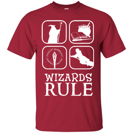 T-Shirts Cardinal / Small Wizards Rule T-Shirt