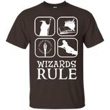 T-Shirts Dark Chocolate / Small Wizards Rule T-Shirt