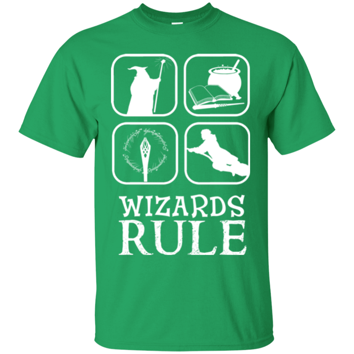 T-Shirts Irish Green / Small Wizards Rule T-Shirt