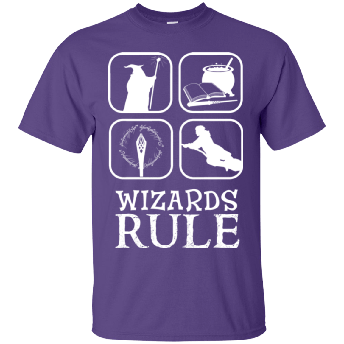 T-Shirts Purple / Small Wizards Rule T-Shirt