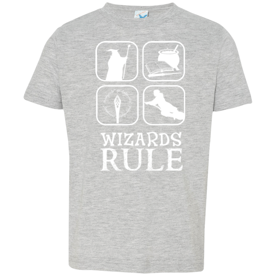T-Shirts Heather / 2T Wizards Rule Toddler Premium T-Shirt