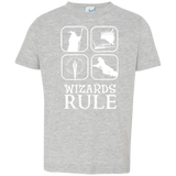 T-Shirts Heather / 2T Wizards Rule Toddler Premium T-Shirt