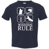 T-Shirts Navy / 2T Wizards Rule Toddler Premium T-Shirt