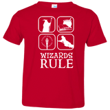 T-Shirts Red / 2T Wizards Rule Toddler Premium T-Shirt