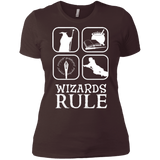 T-Shirts Dark Chocolate / X-Small Wizards Rule Women's Premium T-Shirt