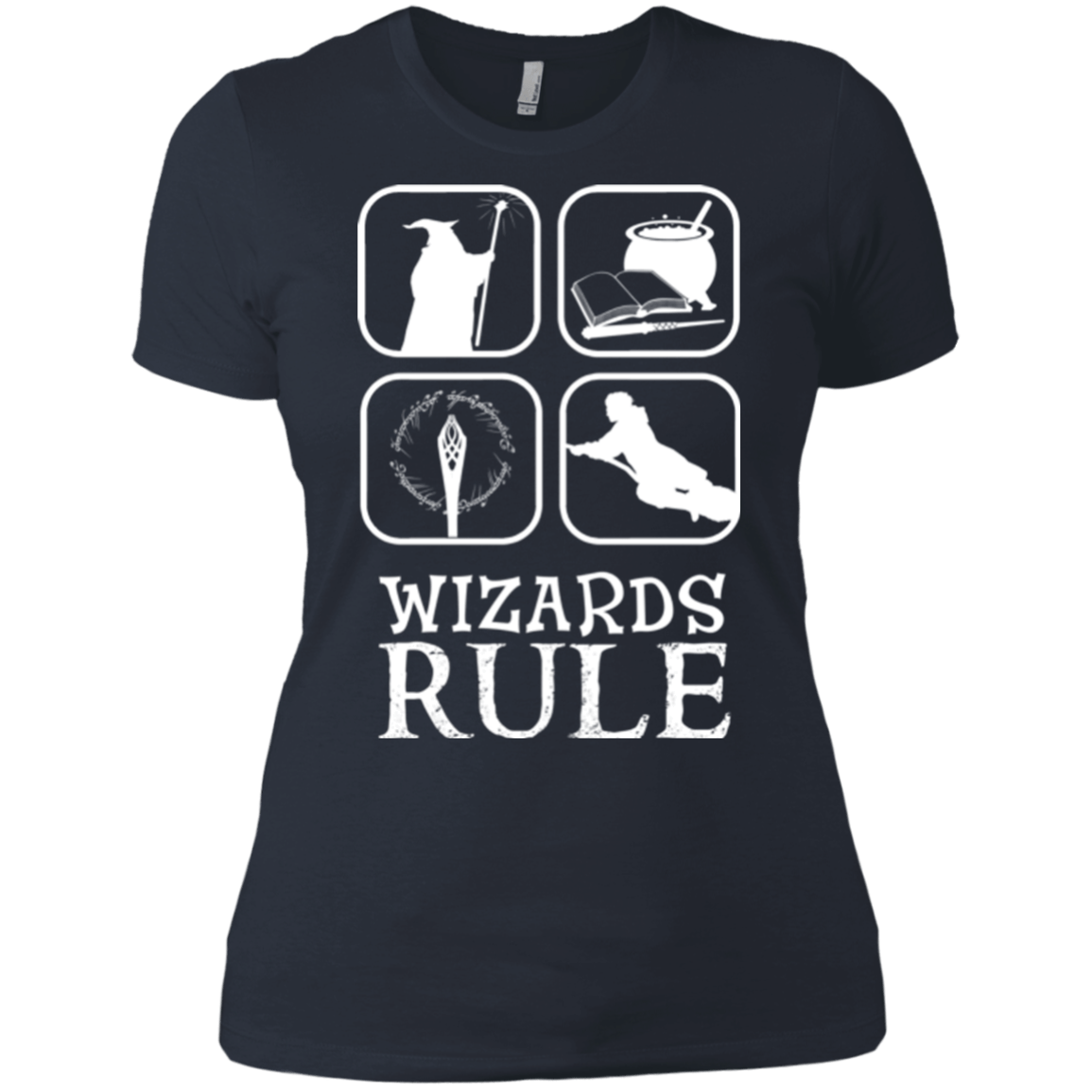 T-Shirts Indigo / X-Small Wizards Rule Women's Premium T-Shirt
