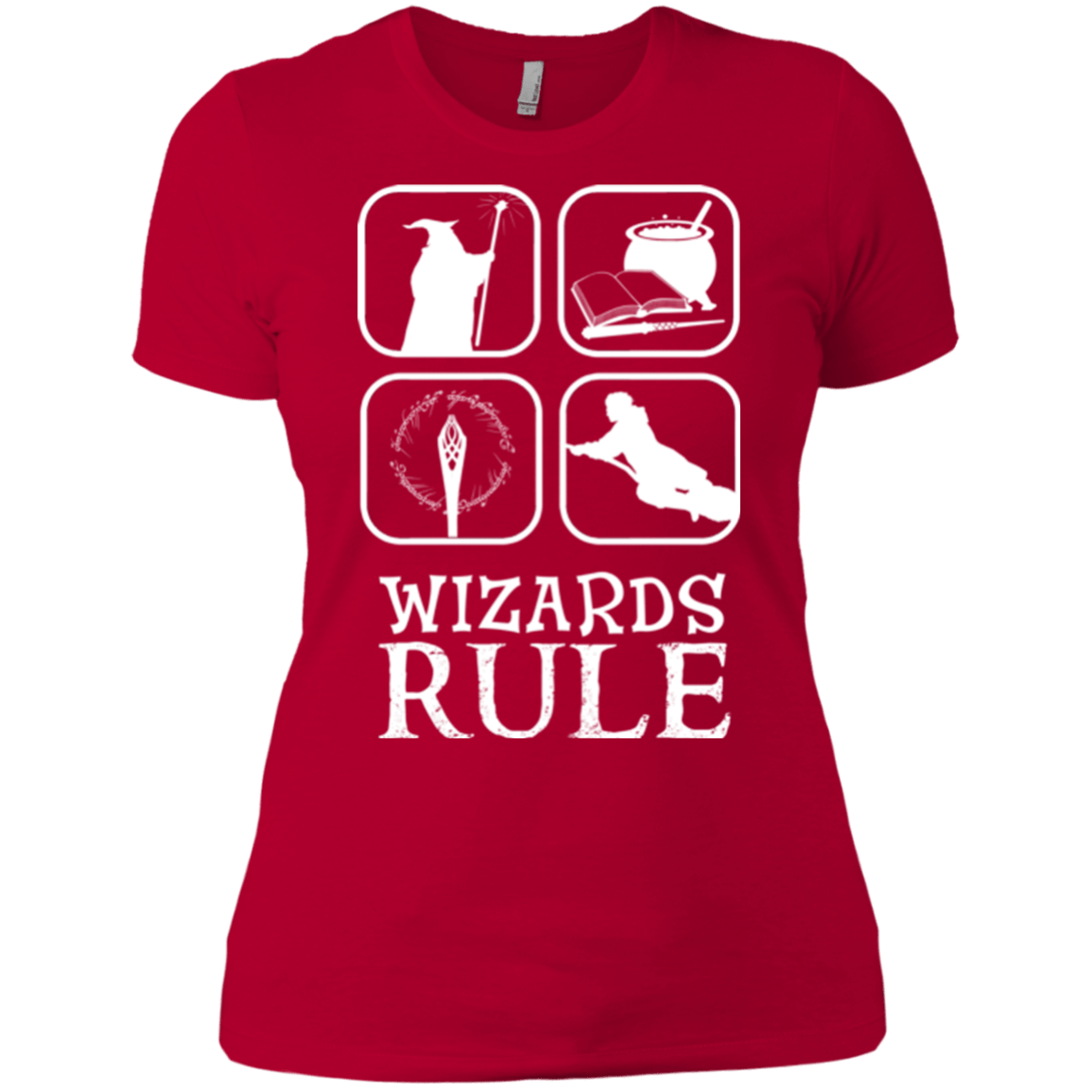 T-Shirts Red / X-Small Wizards Rule Women's Premium T-Shirt
