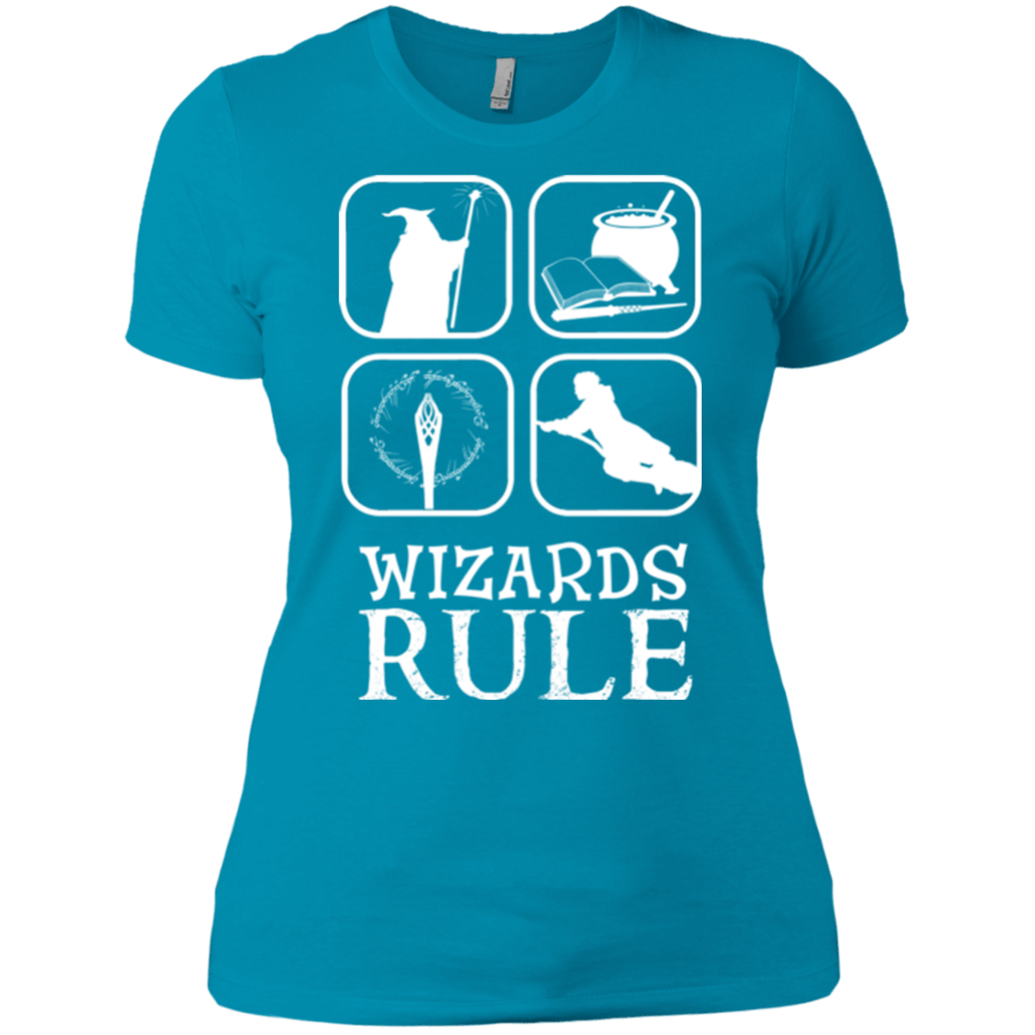 T-Shirts Turquoise / X-Small Wizards Rule Women's Premium T-Shirt