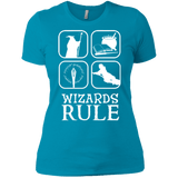 T-Shirts Turquoise / X-Small Wizards Rule Women's Premium T-Shirt
