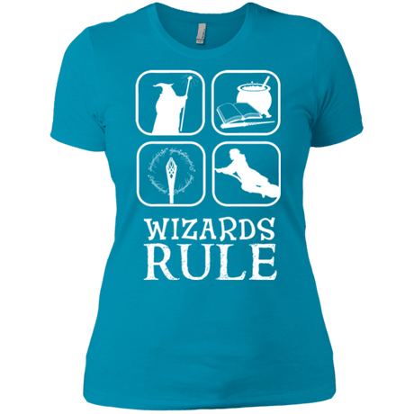 T-Shirts Turquoise / X-Small Wizards Rule Women's Premium T-Shirt