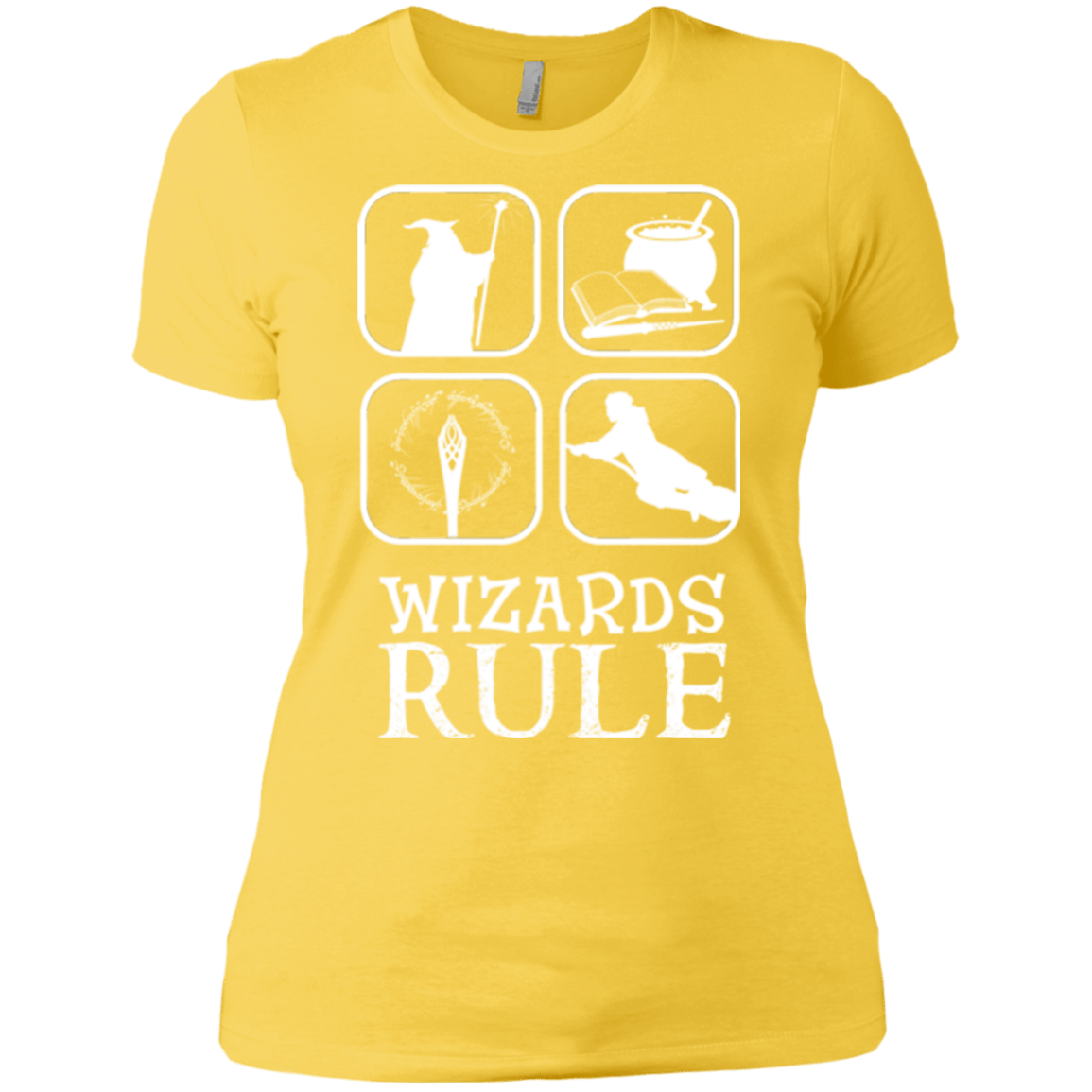 T-Shirts Vibrant Yellow / X-Small Wizards Rule Women's Premium T-Shirt