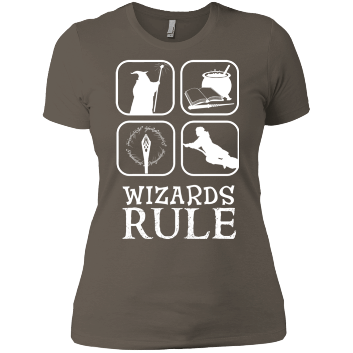 T-Shirts Warm Grey / X-Small Wizards Rule Women's Premium T-Shirt