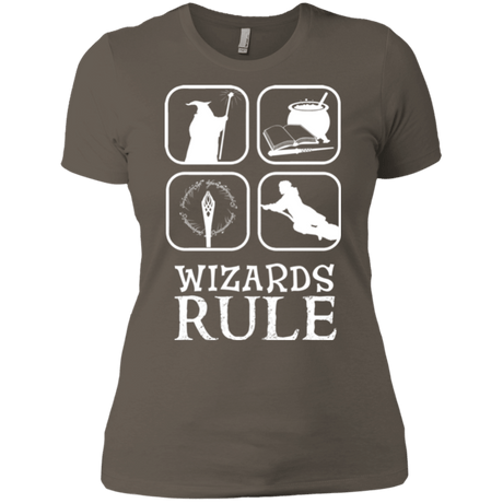 T-Shirts Warm Grey / X-Small Wizards Rule Women's Premium T-Shirt