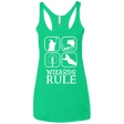 T-Shirts Envy / X-Small Wizards Rule Women's Triblend Racerback Tank