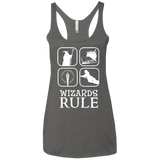 T-Shirts Premium Heather / X-Small Wizards Rule Women's Triblend Racerback Tank