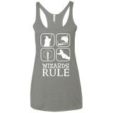 T-Shirts Venetian Grey / X-Small Wizards Rule Women's Triblend Racerback Tank
