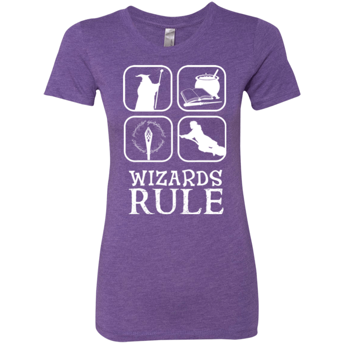 T-Shirts Purple Rush / Small Wizards Rule Women's Triblend T-Shirt
