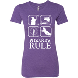 T-Shirts Purple Rush / Small Wizards Rule Women's Triblend T-Shirt
