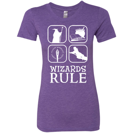T-Shirts Purple Rush / Small Wizards Rule Women's Triblend T-Shirt