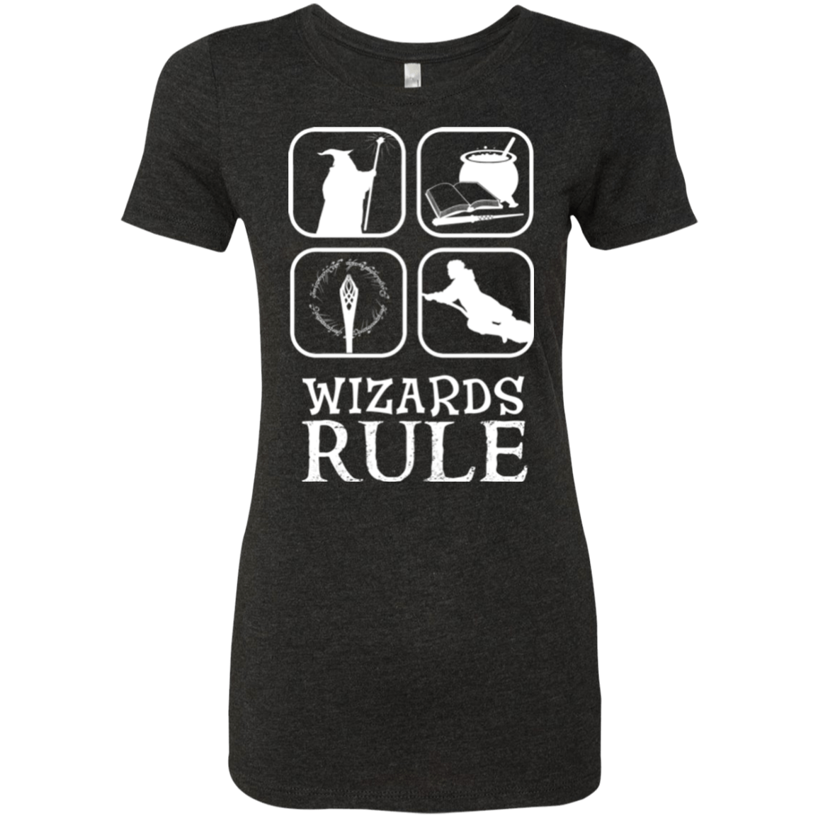 T-Shirts Vintage Black / Small Wizards Rule Women's Triblend T-Shirt