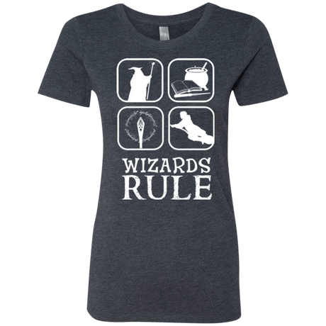 T-Shirts Vintage Navy / Small Wizards Rule Women's Triblend T-Shirt