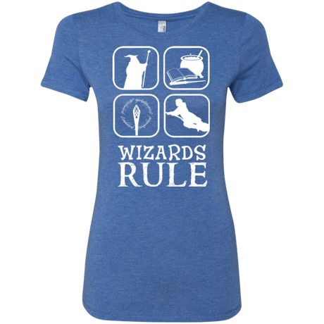 T-Shirts Vintage Royal / Small Wizards Rule Women's Triblend T-Shirt