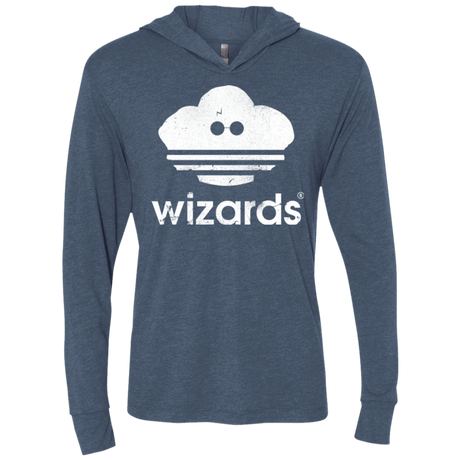 T-Shirts Indigo / X-Small Wizards Triblend Long Sleeve Hoodie Tee