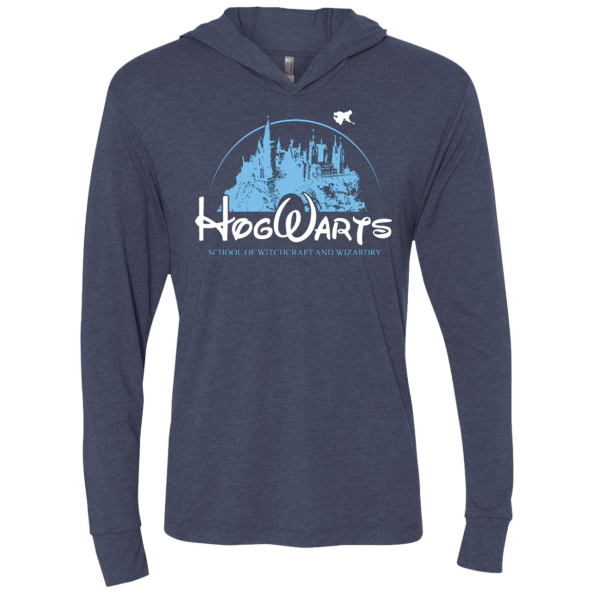 T-Shirts Vintage Navy / X-Small Wizneyland Triblend Long Sleeve Hoodie Tee