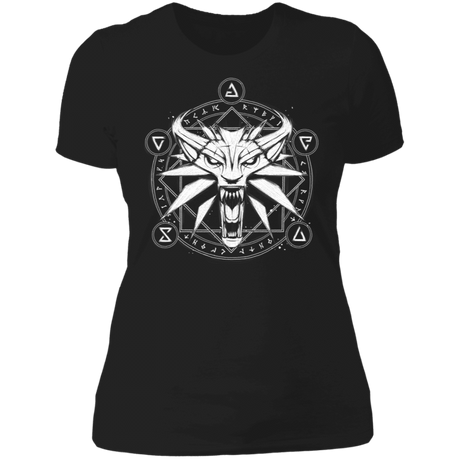 T-Shirts Black / X-Small Wolf Medallion Women's Premium T-Shirt