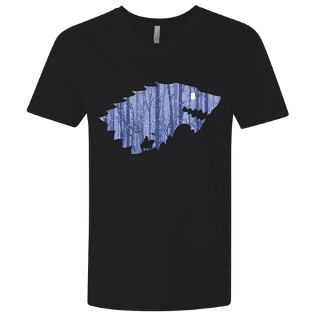 T-Shirts Black / X-Small Wolf Of Winter Men's Premium V-Neck