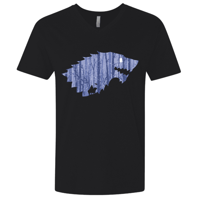 T-Shirts Black / X-Small Wolf Of Winter Men's Premium V-Neck