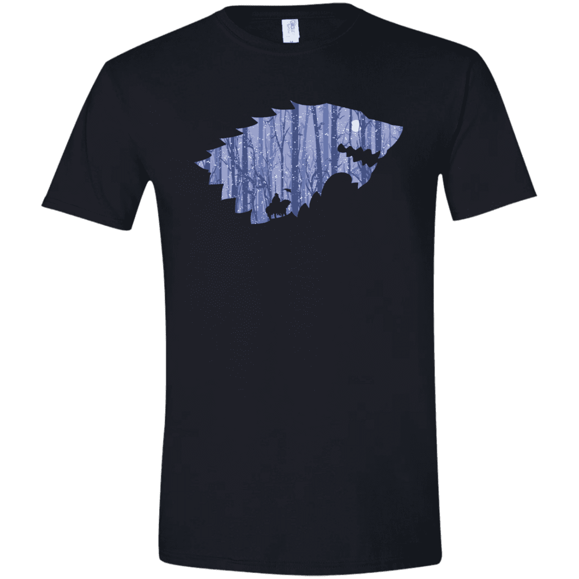 T-Shirts Black / X-Small Wolf Of Winter Men's Semi-Fitted Softstyle