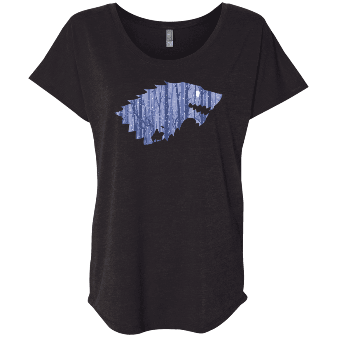 T-Shirts Vintage Black / X-Small Wolf Of Winter Triblend Dolman Sleeve