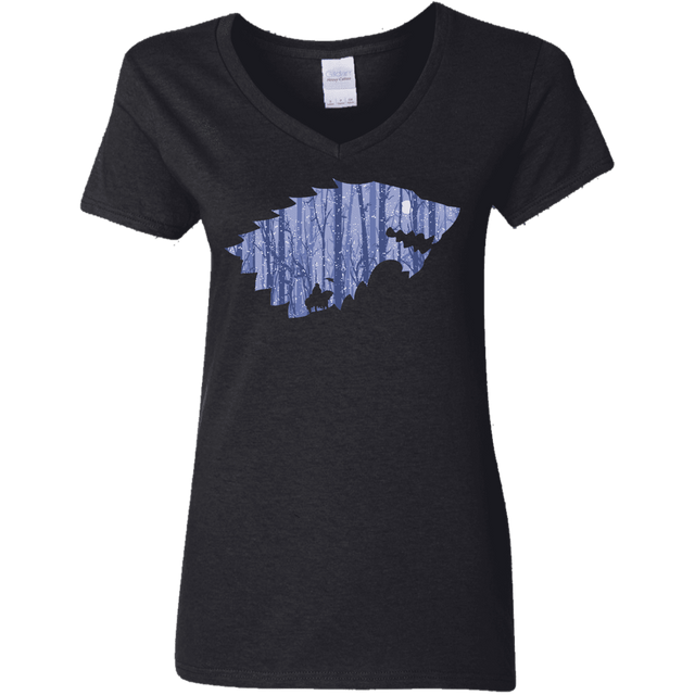 T-Shirts Black / S Wolf Of Winter Women's V-Neck T-Shirt