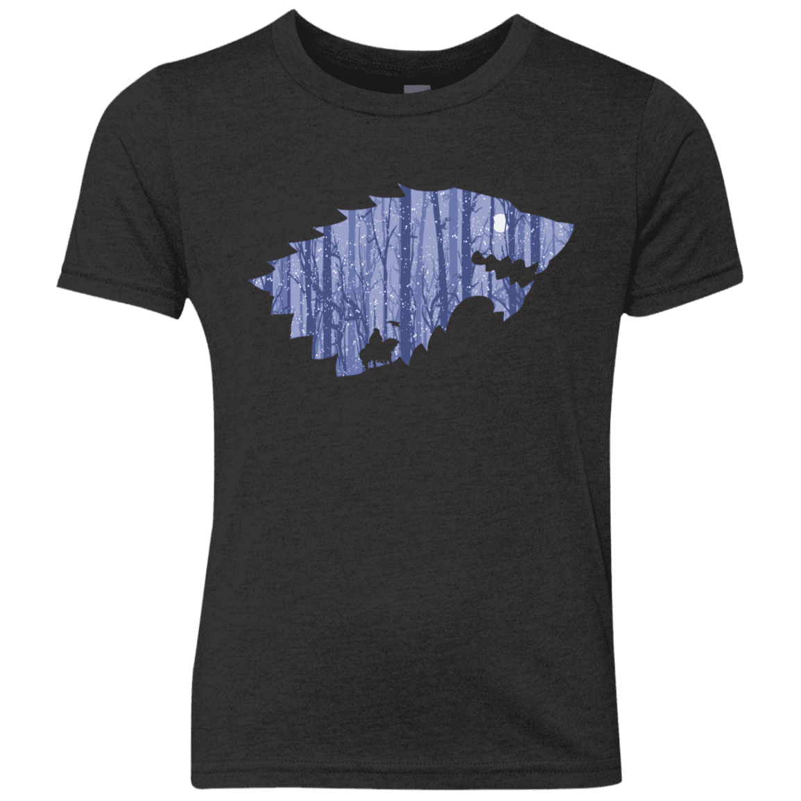 T-Shirts Vintage Black / YXS Wolf Of Winter Youth Triblend T-Shirt