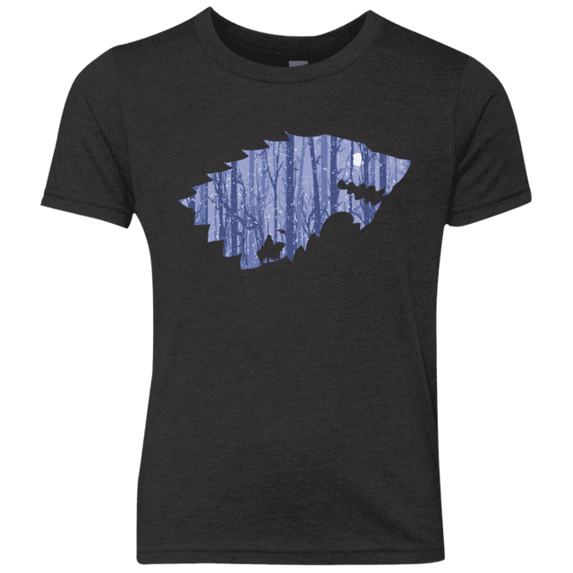 T-Shirts Vintage Black / YXS Wolf Of Winter Youth Triblend T-Shirt