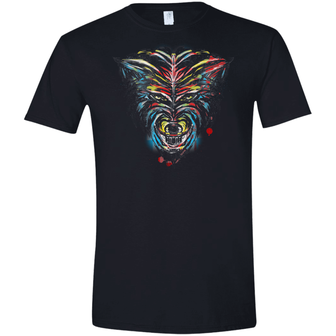 Wolf Stencil Men's Semi-Fitted Softstyle