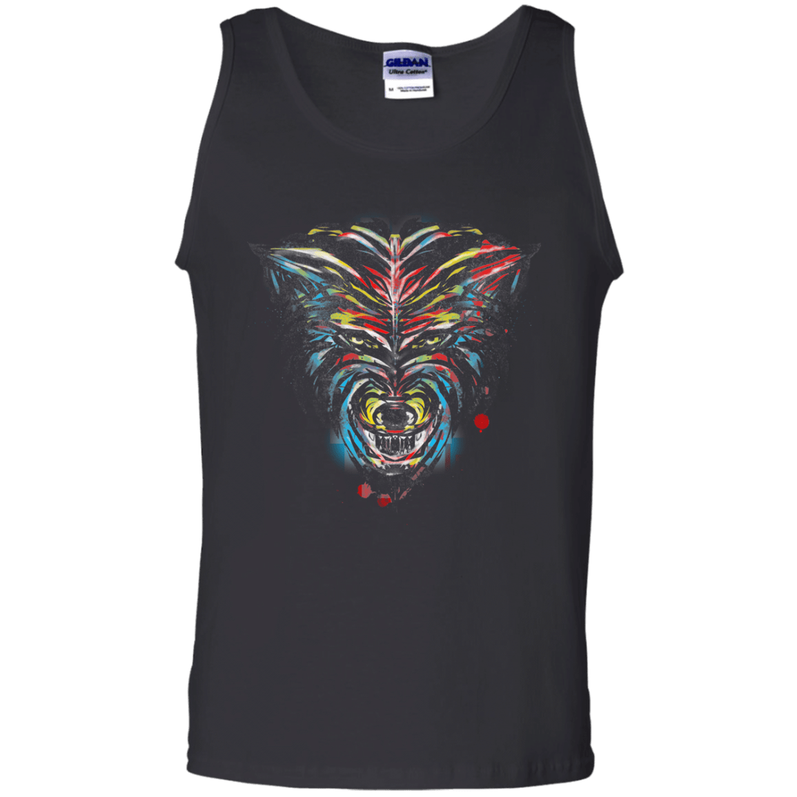 Wolf Stencil Men's Tank Top