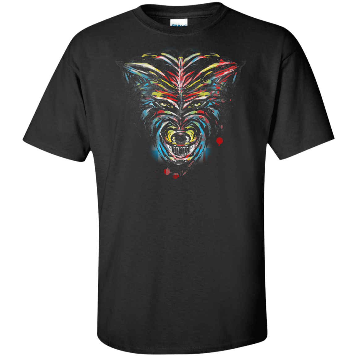 T-Shirts Black / XLT Wolf Stencil Tall T-Shirt