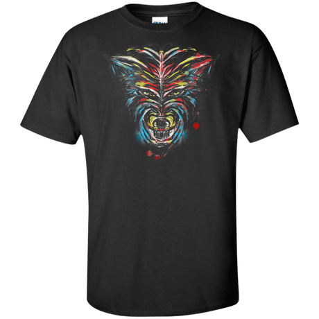 T-Shirts Black / XLT Wolf Stencil Tall T-Shirt