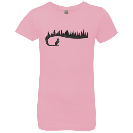 T-Shirts Light Pink / YXS Wolf Tail Girls Premium T-Shirt