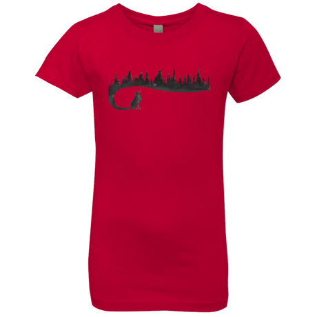 T-Shirts Red / YXS Wolf Tail Girls Premium T-Shirt