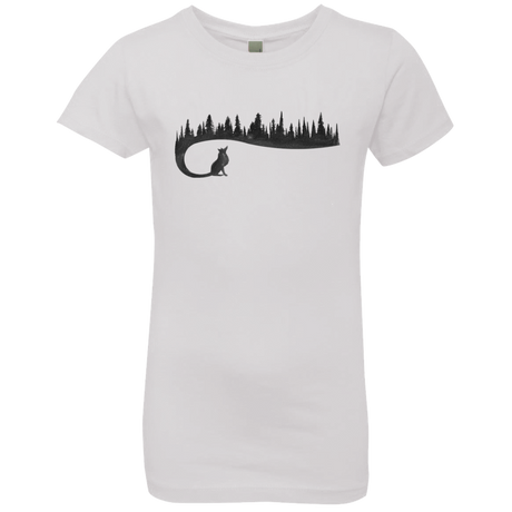 T-Shirts White / YXS Wolf Tail Girls Premium T-Shirt