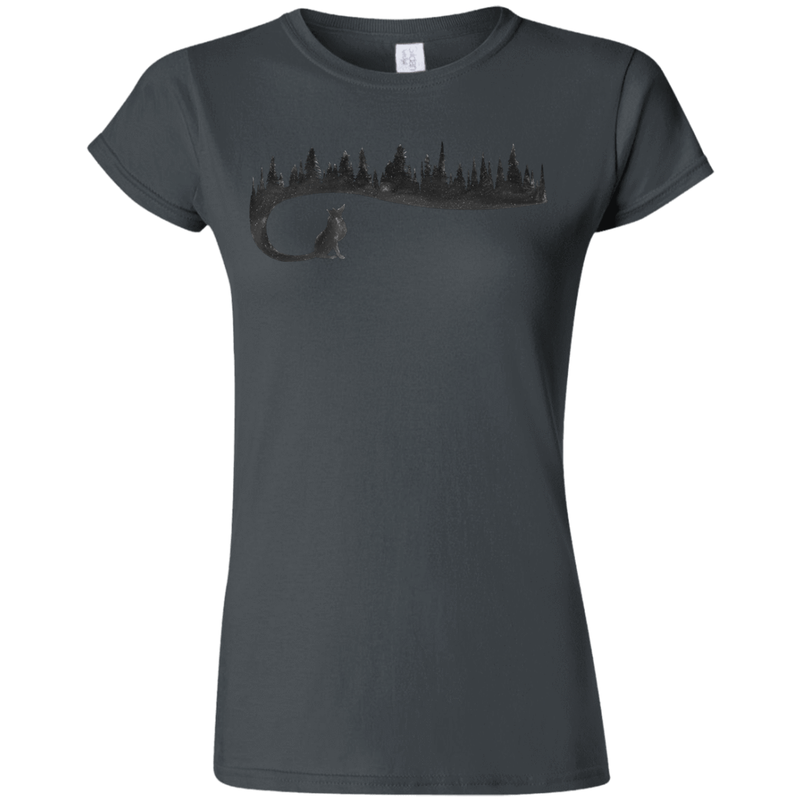 T-Shirts Charcoal / S Wolf Tail Junior Slimmer-Fit T-Shirt