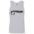 T-Shirts Heather Grey / S Wolf Tail Men's Premium Tank Top