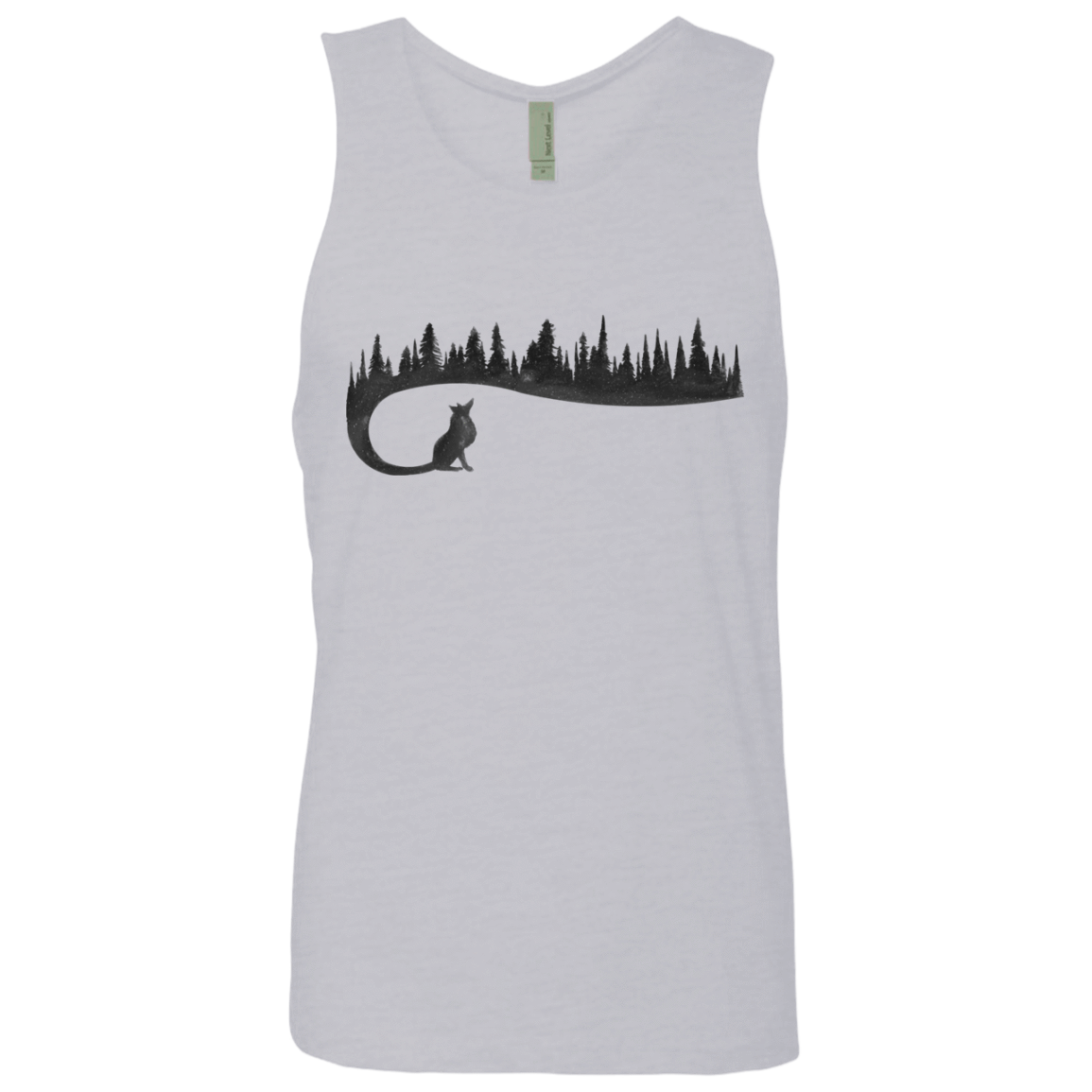 T-Shirts Heather Grey / S Wolf Tail Men's Premium Tank Top