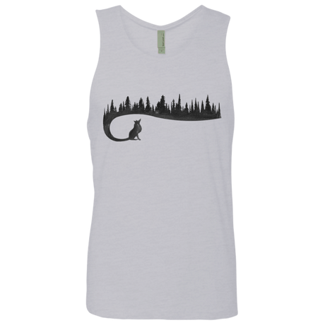 T-Shirts Heather Grey / S Wolf Tail Men's Premium Tank Top