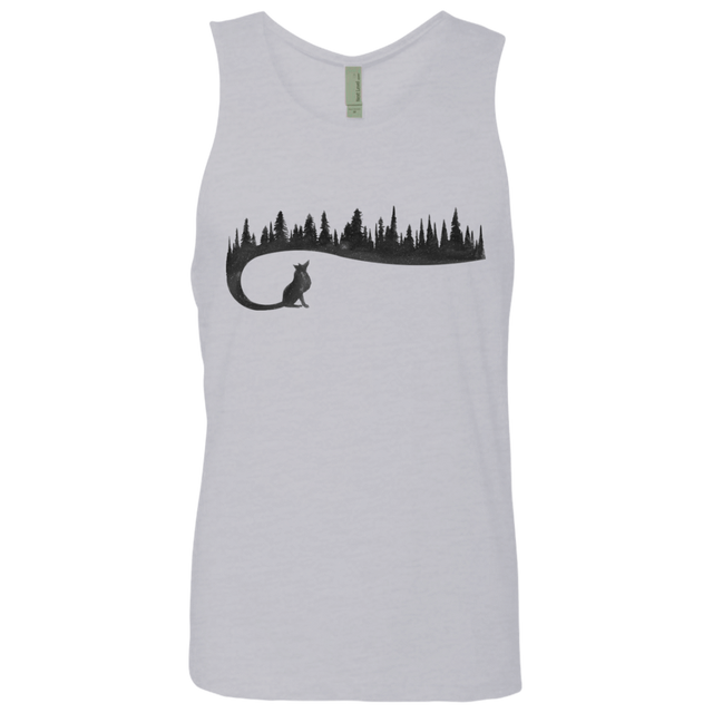 T-Shirts Heather Grey / S Wolf Tail Men's Premium Tank Top