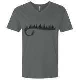 T-Shirts Heavy Metal / X-Small Wolf Tail Men's Premium V-Neck